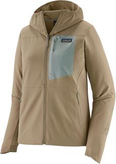 W's R1 CrossStrata Hoody Seabird Grey