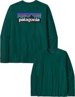 M's L/S P-6 Logo Responsibili-Tee Cascade Green