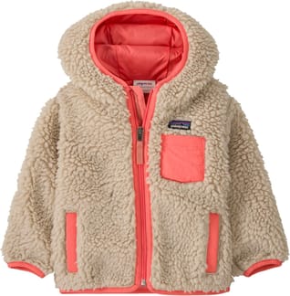 Baby Retro-X Hoody Natural w/Sparkle Pink