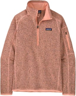 W's Better Sweater 1/4 Zip Peach Sherbet