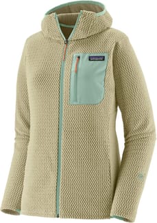 W's R1 Air Full-Zip Hoody Weathered Stone