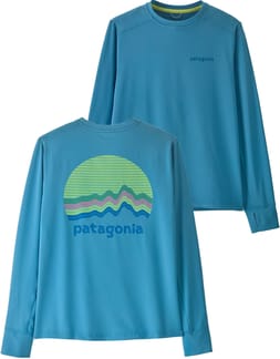 K's L/S Cap SW T-Shirt Ridge Rise Moonlight Shore Blue