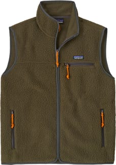 M's Retro Pile Vest Basin Green