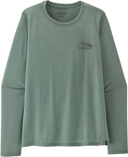 W's L/S Cap Cool Trail Shirt - Stratapeaks Cover Green