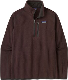 M's Better Sweater 1/4 Zip Den Brown