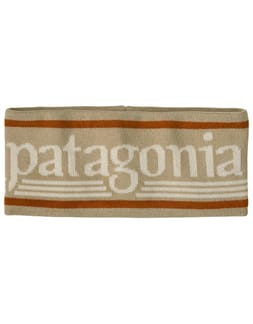 Powder Town Headband Hut Tripper Logo Weathered Stone