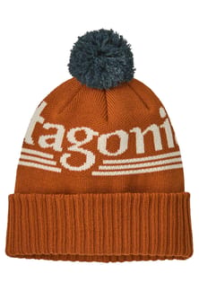 Powder Town Beanie Hut Tripper Logo Cinnamon Brown
