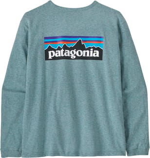 W's L/S P-6 Logo Responsibili-Tee Blue Sage