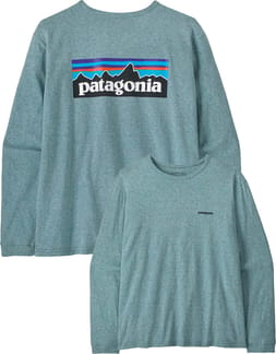 W's L/S P-6 Logo Responsibili-Tee Blue Sage