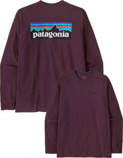 M's L/S P-6 Logo Responsibili-Tee Berry Fig