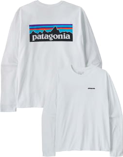 M's L/S P-6 Logo Responsibili-Tee Fiber White