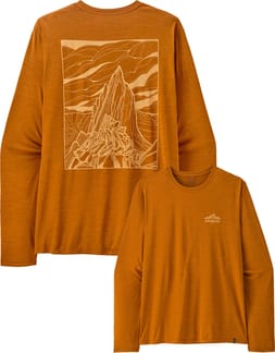 M's L/S Cap Cool Daily Shirt - Cloud Crag Cinnamon Brown Dark X-Dye