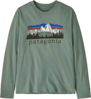 K's L/S Graphic T-Shirt Fitz Roy Foothills Cover Green