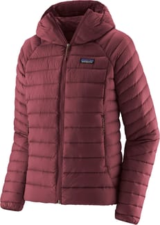 W's Down Sweater Hoody Dark Ruby