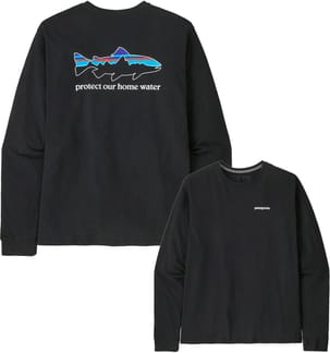 M's L/S Home Water Trout Responsibili-Tee Black
