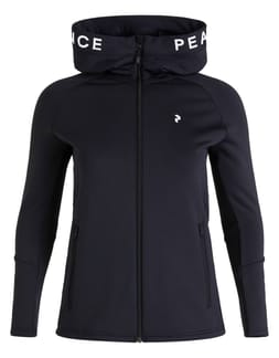 W Rider Zip Hood Black Black