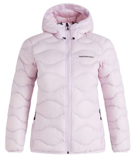 W Helium Down Hood Jacket Cold Blush