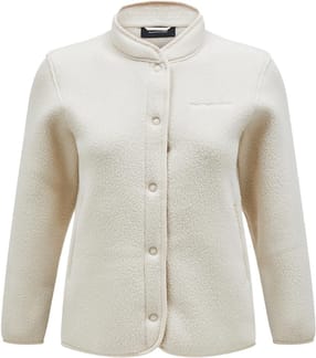 W Fleece Snap Cardigan Sand Fog