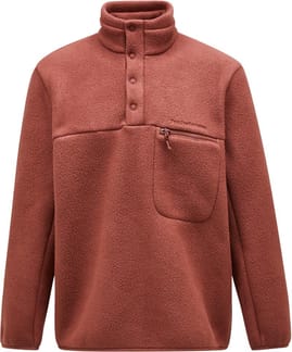 Fleece Snap T-Neck Classic Clay