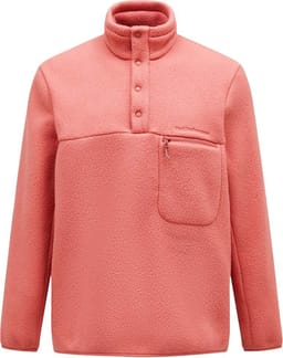 Fleece Snap T-Neck Trek Pink