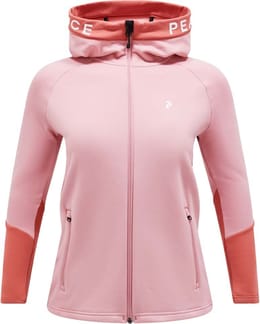 W Rider Zip Hood Warm Blush/Trek Pink