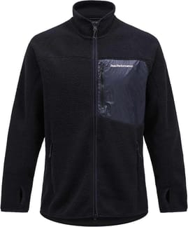 M Pile Zip Jacket Black