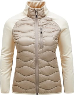 W Helium Down Hybrid Jack Avid Beige Sand Fog