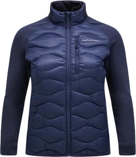 W Helium Down Hybrid Jacket Blue Shadow