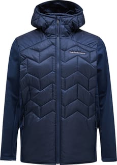 M Elevate Liner Hybrid Hood Jacket Blue Shadow