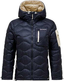 W Helium Utility Down Hood Black Sand Fog