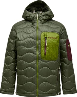 M Helium Utility Down Hood Pine Needle Mosswood
