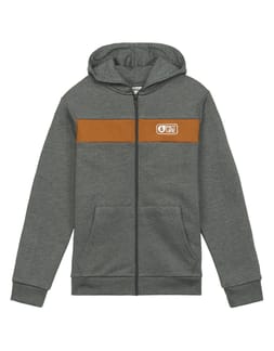 Basement Zip Hood Boy Dark Grey Melange