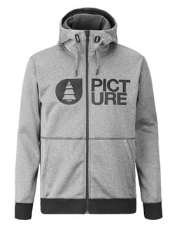 Park Zip Tech Hoodie Grey Melange