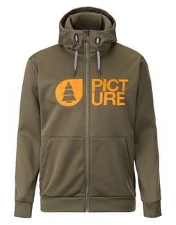Park Zip Tech Hoodie Dark Army Green