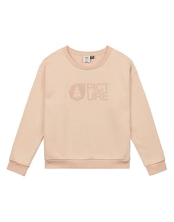 Basement Flock Crew W Rose Creme