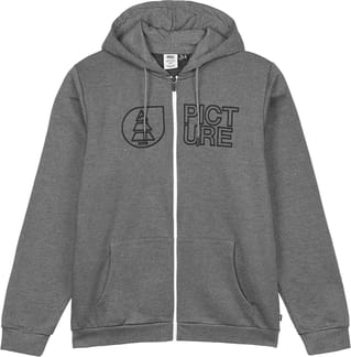 Basement Zip Hoodie Dark Grey Melange