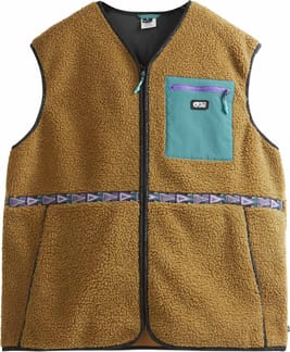 Galiwin Fleece Vest Chocolate