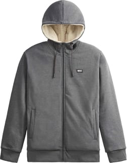 Yinni Plush Zip Hoodie Dark Grey Melange