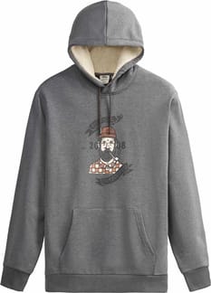 Chuchie Plush Hoodie Dark Grey Melange