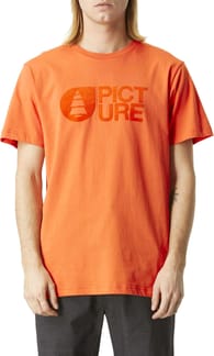 Basement Flock Tee Orange Rust