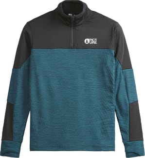 Lokka Grid 1/4 Fleece Deep Water