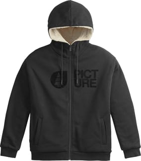 Basement Plush Zip Hoodie W Black