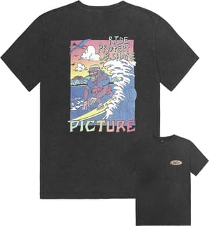 Tsunami Tee Black Washed