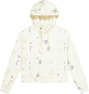 Neris Crop Hood Bloom Print