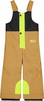 Snowy Toddler Bib Pants Brown Sugar Black