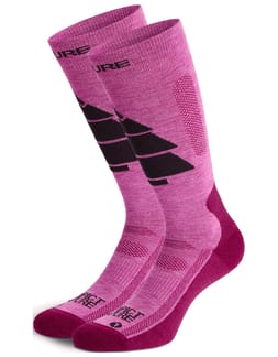 Wooling Ski Socks Bright Magenta