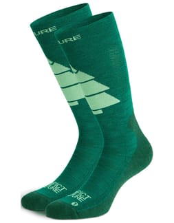 Wooling Ski Socks Smoke Pine