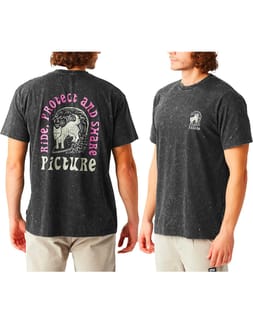 Picturide Tee Black Washed