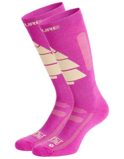 Wooling Ski Socks Beetroot Powder