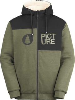 Basement Plush Zip Hoodie Grape Leaf Melange